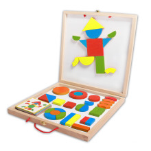 Juguetes de bloques magnéticos de madera para niños y niños